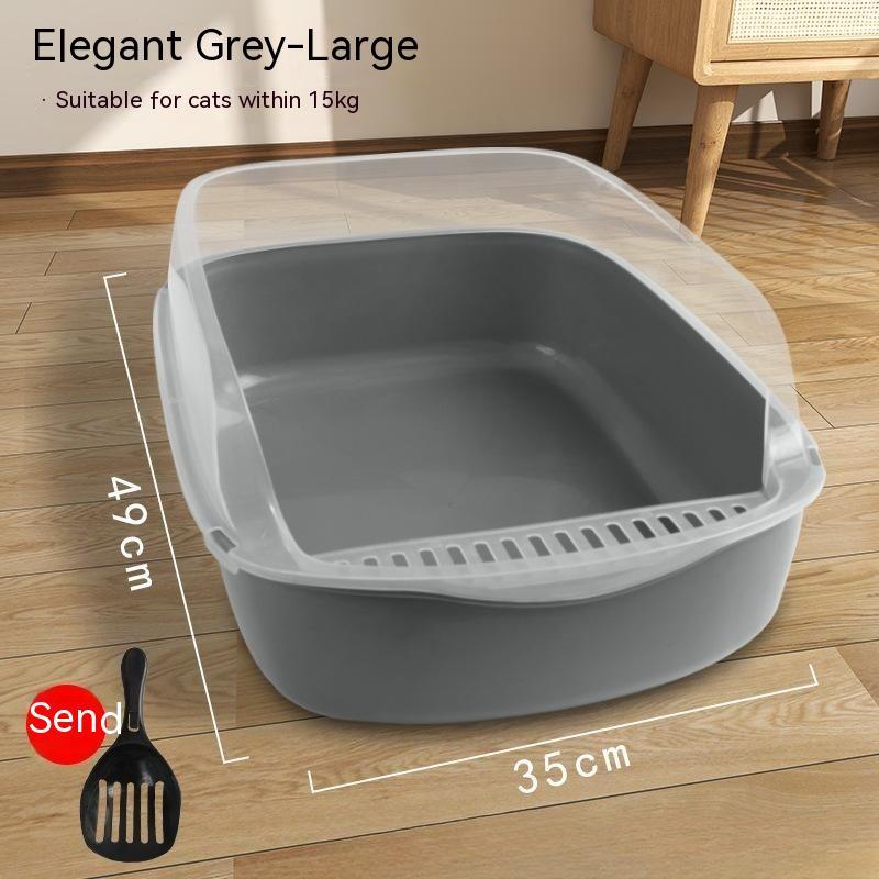 Semi-closed Litter Box
