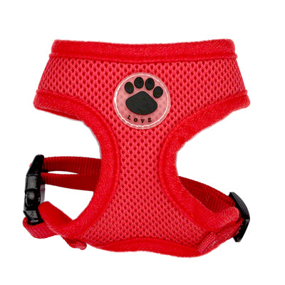 Dog Harness with Love Paw Print