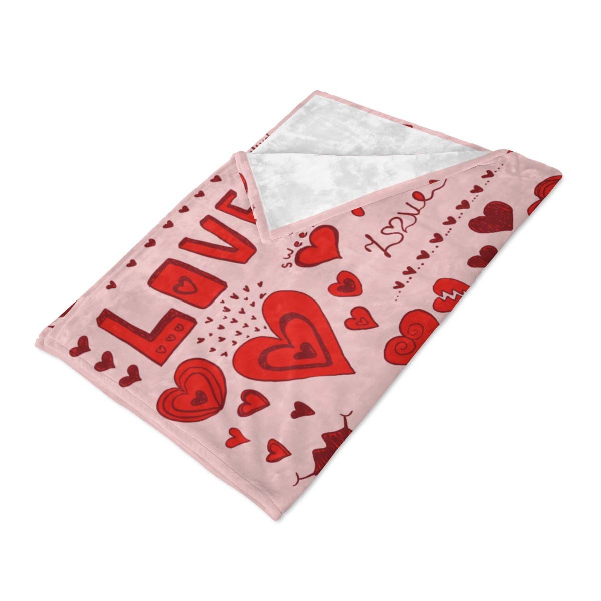 Valentine's Day Heart Blanket