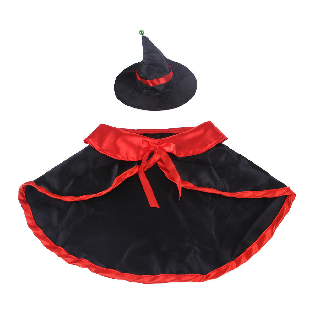 Halloween Pet Witch Hat and Cloak