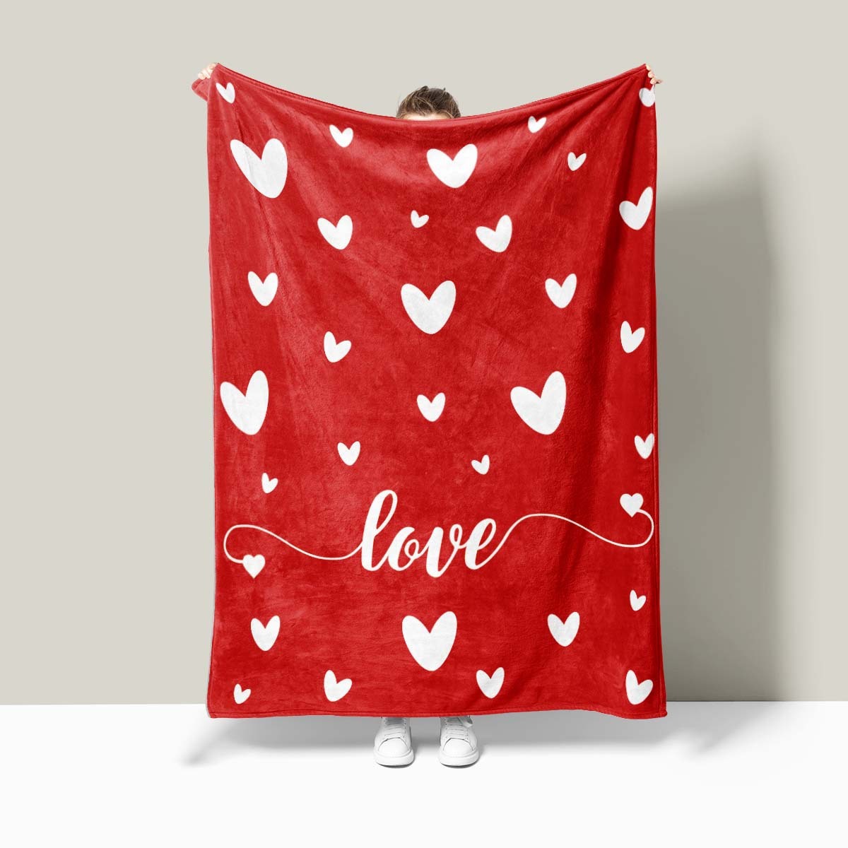 Valentine's Day Heart Blanket