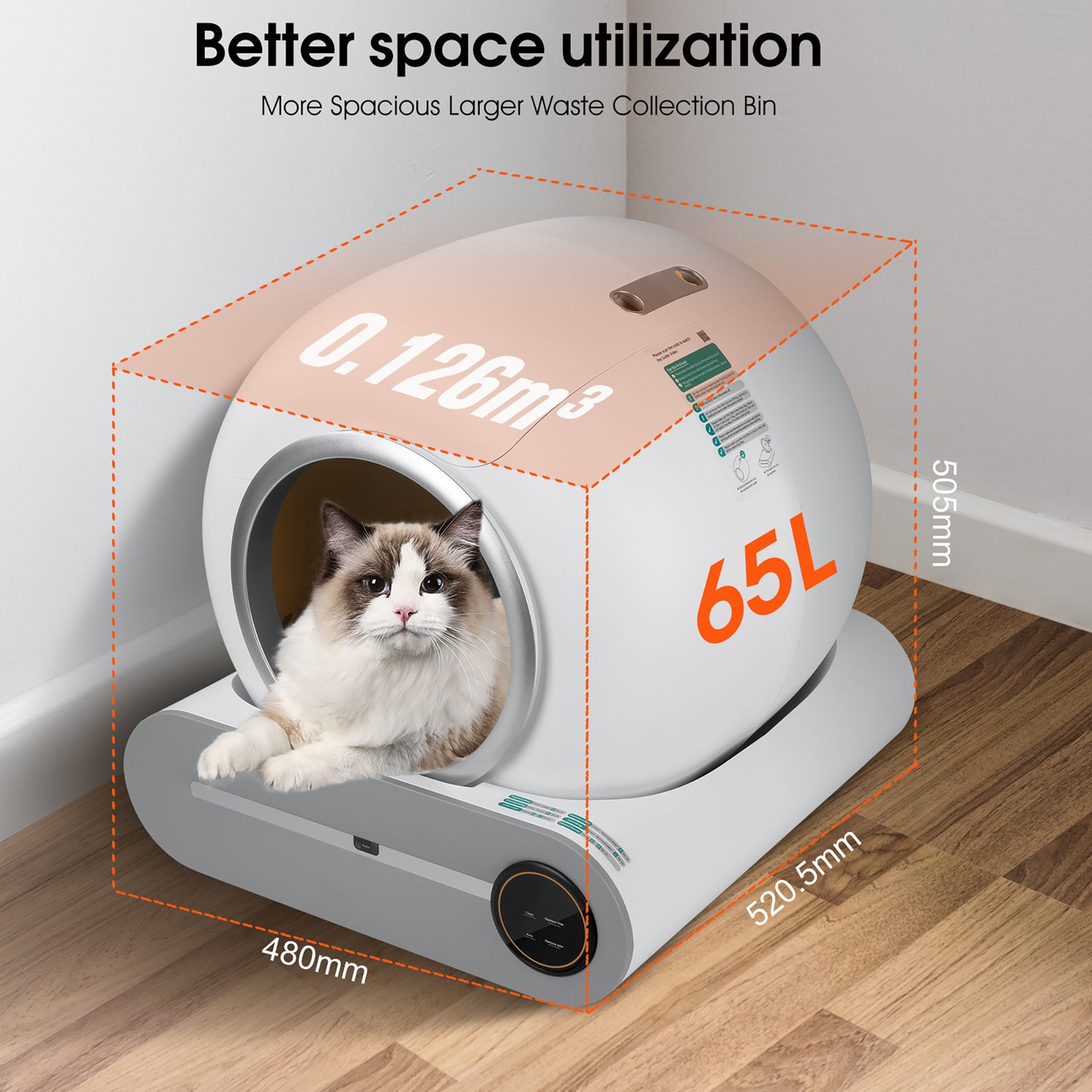Self-cleaning Litter Box with Deodorization