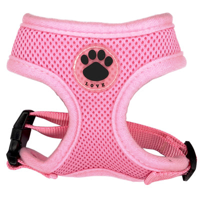Dog Harness with Love Paw Print