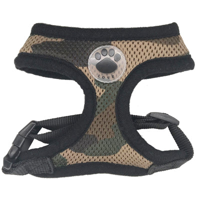 Dog Harness with Love Paw Print