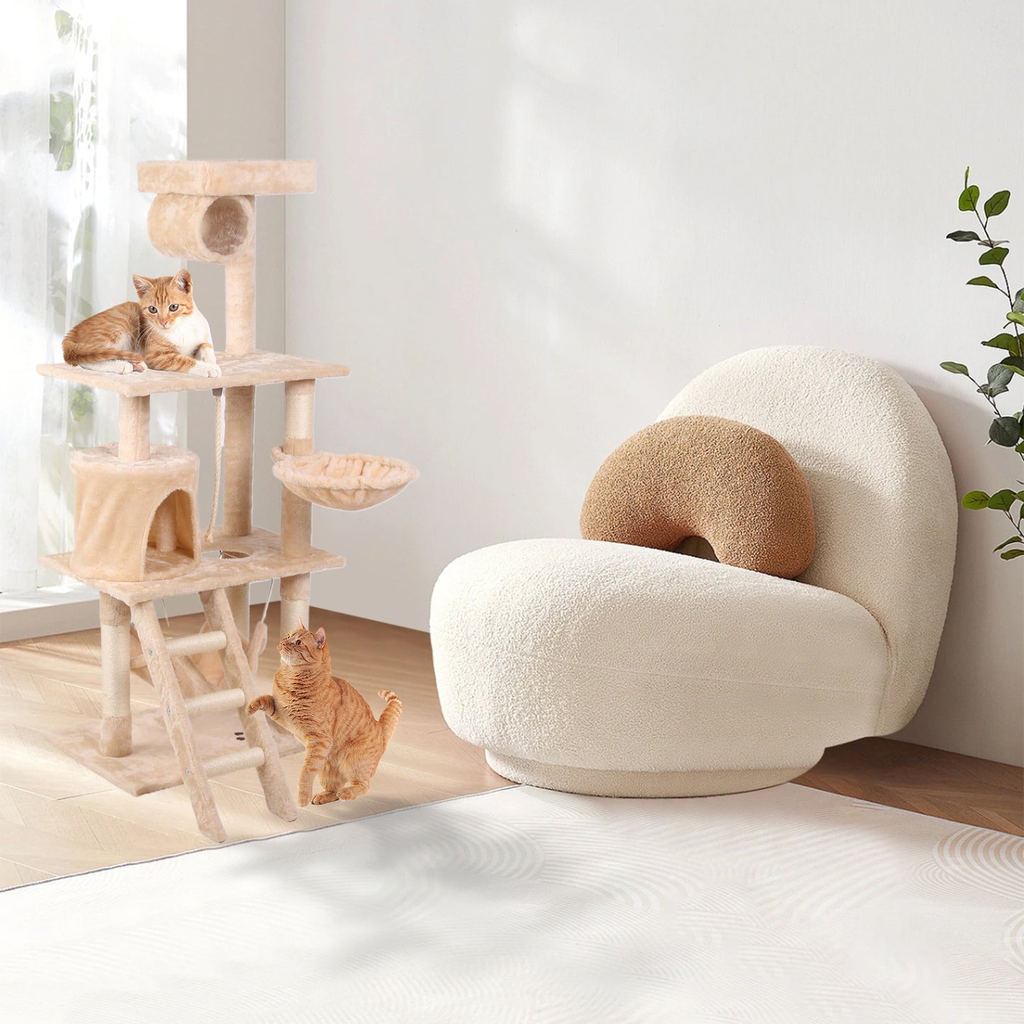 Cat Climbing Tower