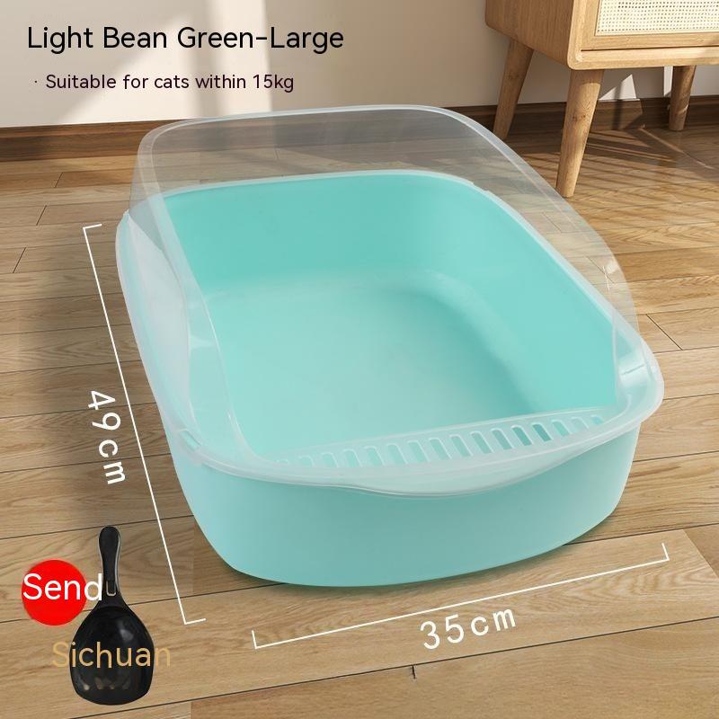 Semi-closed Litter Box