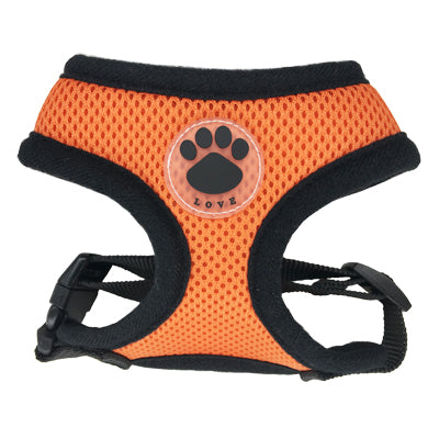 Dog Harness with Love Paw Print