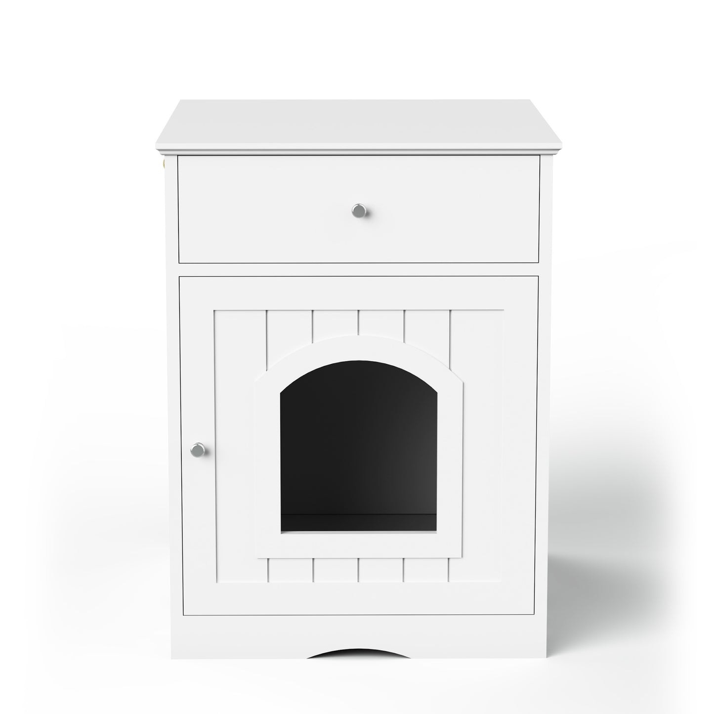 Wooden Pet House Litter Box With Drawer