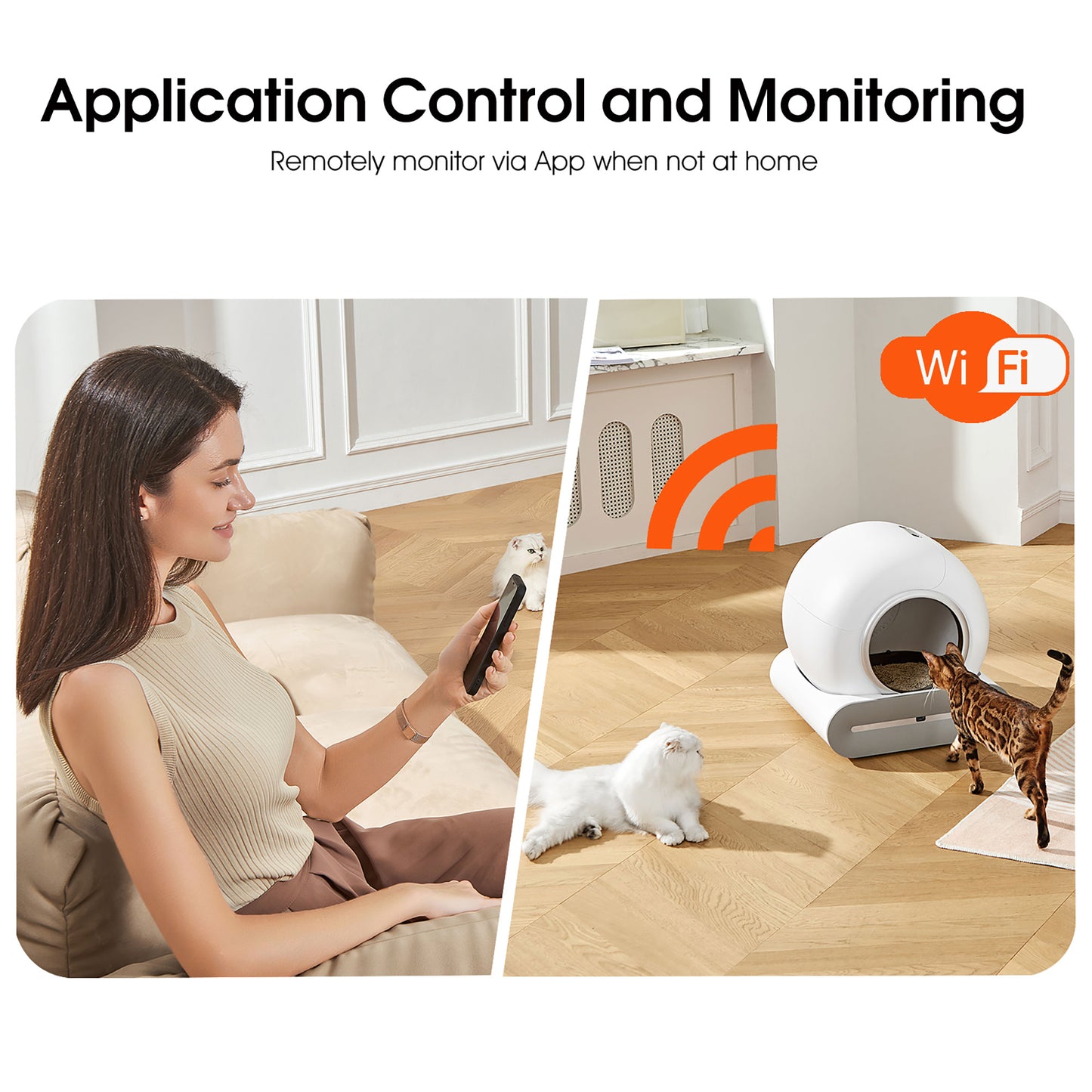 Self-cleaning Litter Box with Deodorization