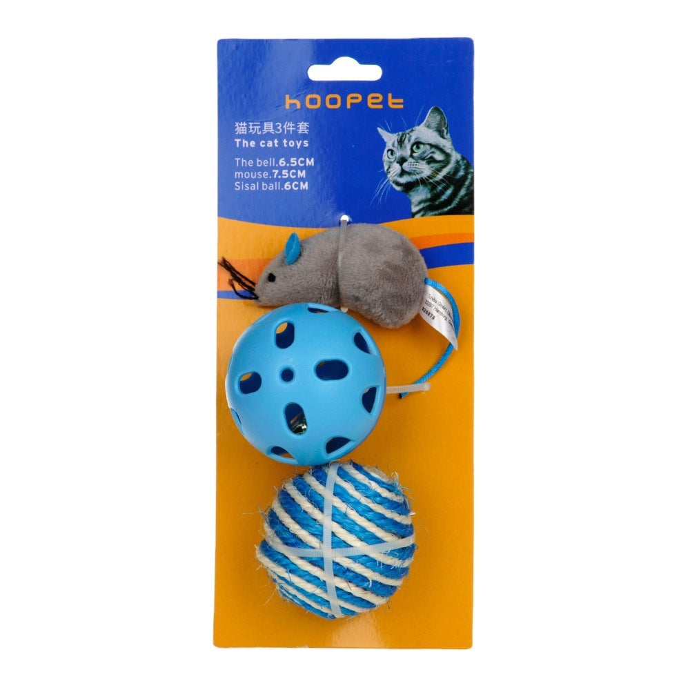 Mouse and Ball Cat Toy Set