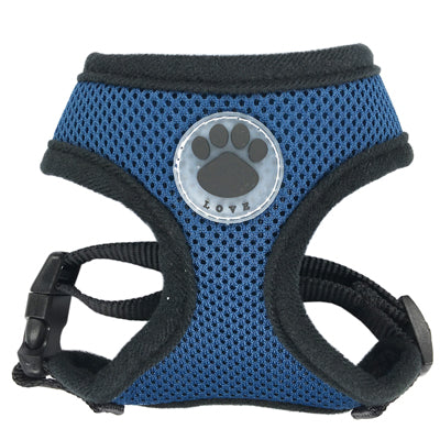 Dog Harness with Love Paw Print