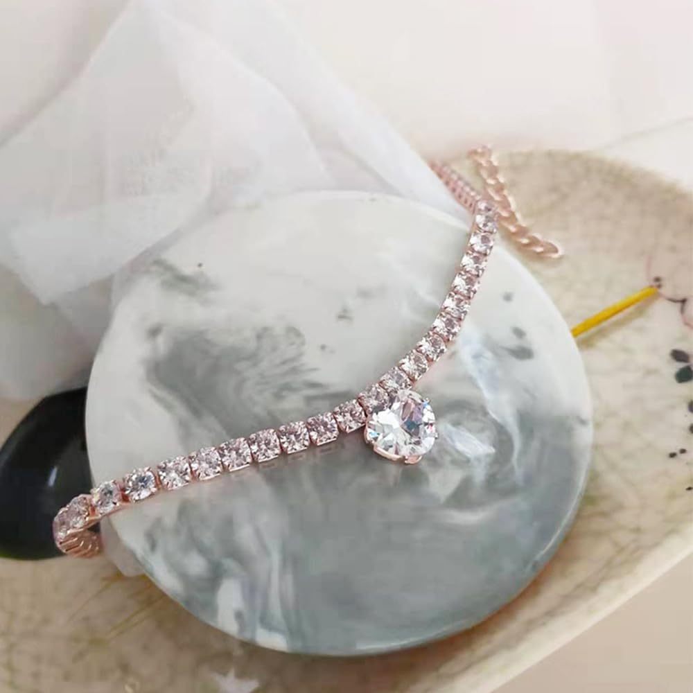 Rhinestones Heart Shaped Necklace