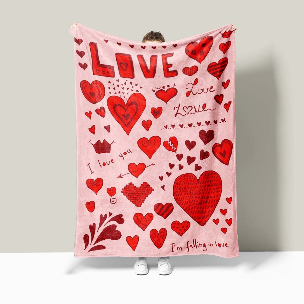 Valentine's Day Heart Blanket