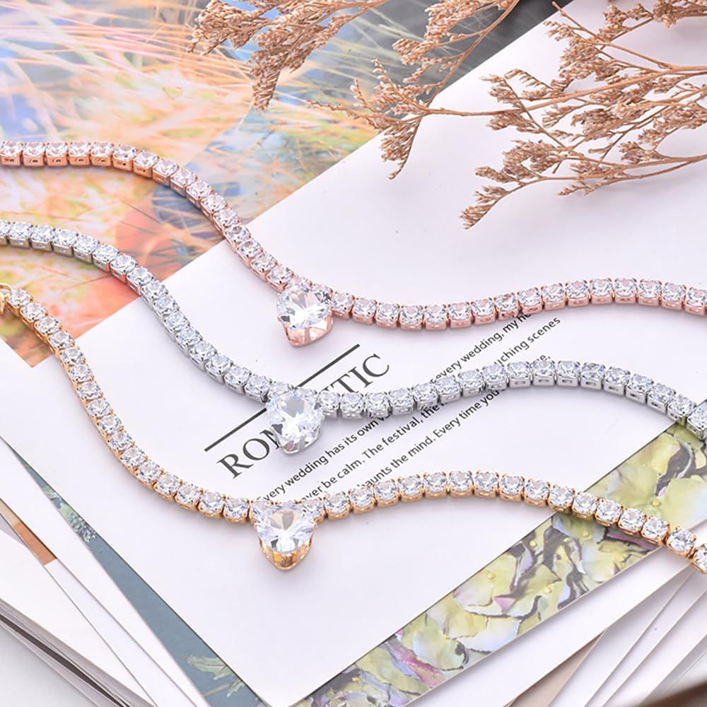 Rhinestones Heart Shaped Necklace