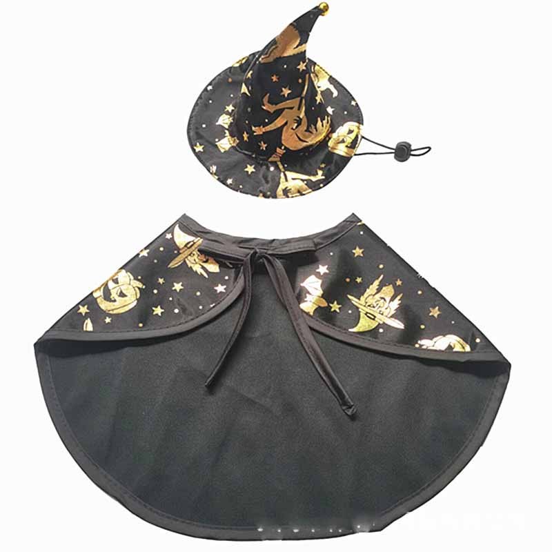 Halloween Pet Wizard Cloak Set