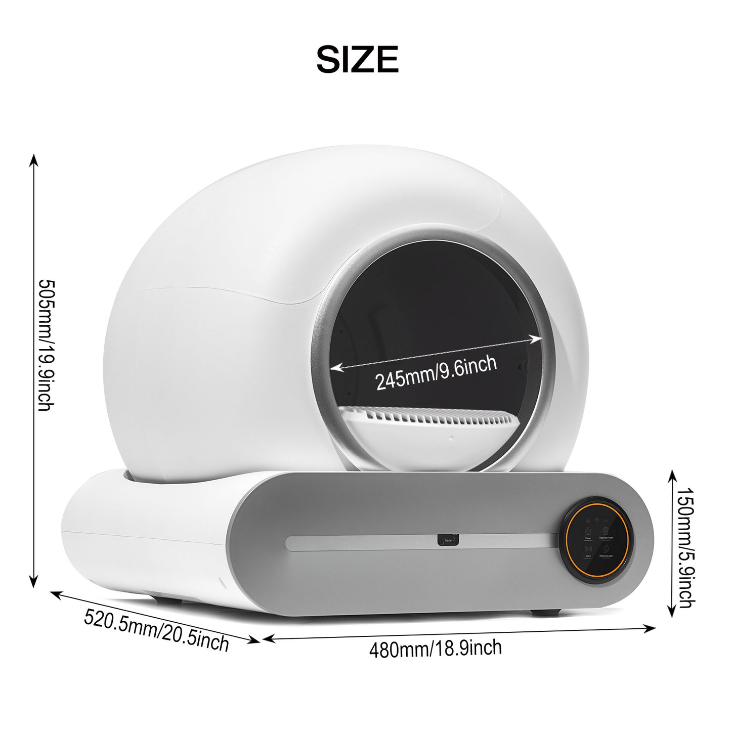 Self-cleaning Litter Box with Deodorization