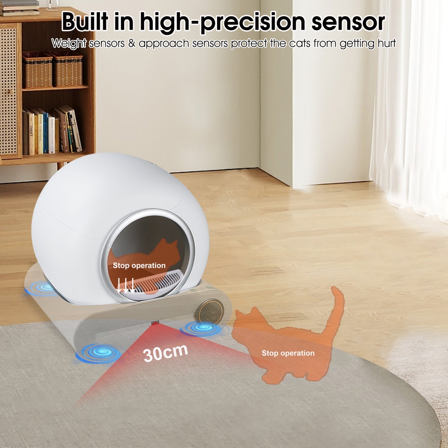 Self-cleaning Litter Box with Deodorization