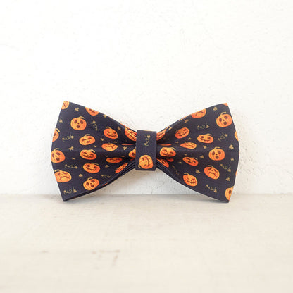 Halloween Jack-o-Lantern print Bow Tie Collar and Leash