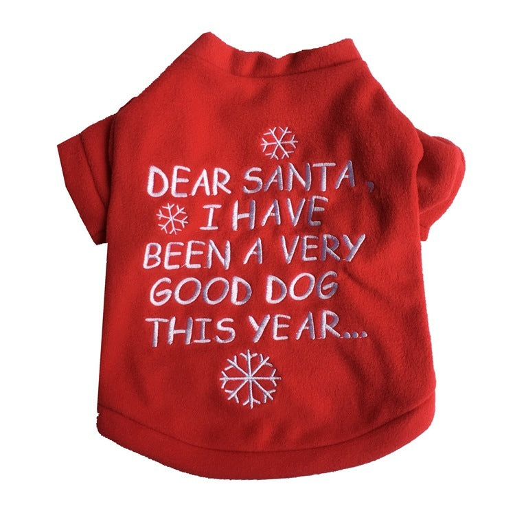 Merry Christmas Red Pet Sweater