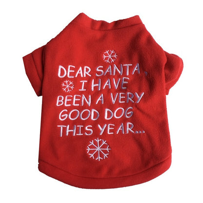 Merry Christmas Red Pet Sweater