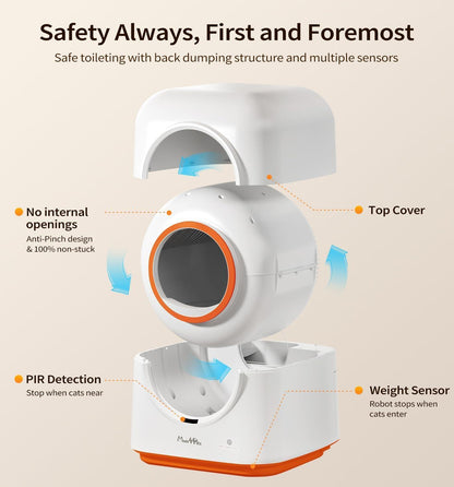 Self-Cleaning Smart Cat Litter Box – Automatic Scooping, Self-Deodorizing & App-Controlled