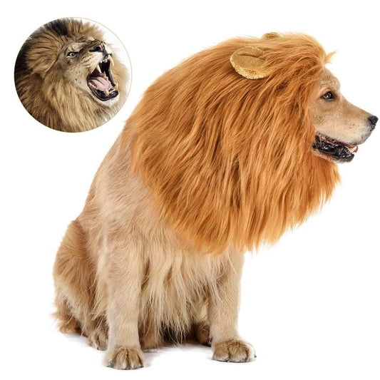 Large Halloween Pet Lion Wig